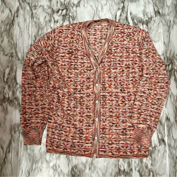 Vtg Camela Pink Wool Blend Button Down Cardigan Sz 36 English Countryside Granny - Picture 4 of 12